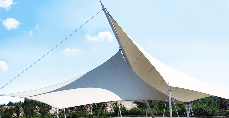 如何安裝和測量景觀膜結構改造棚？